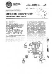 Устройство для нанесения уравновешивающего расплава (патент 1315845)