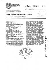 Ротор асинхронного электродвигателя (патент 1394342)