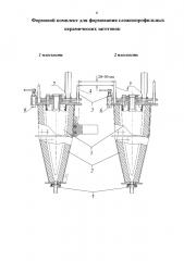 Формовой комплект для формования сложнопрофильных керамических заготовок (патент 2635151)