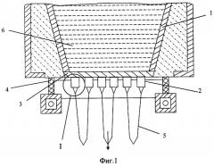 Устройство для выработки непрерывного волокна из базальтового сырья (патент 2366621)