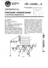 Пакеторазборная машина для штучных грузов (патент 1131803)