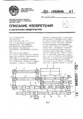 Линия изготовления стержней (патент 1452640)