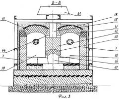 Двух ванная отражательная печь с копильником для переплава алюминиевого лома (патент 2522283)