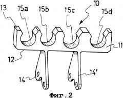 Устройство для позиционирования и удержания жгутов электрических кабелей на турбореактивном двигателе (патент 2349762)