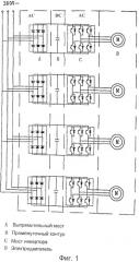 Система реализации изменения частоты и регулирования скорости ротора асинхронно и одновременно с приводом нескольких электродвигателей одним инвертором (патент 2488215)