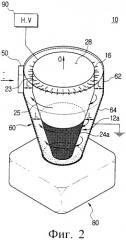 Циклонное пылеотделяющее устройство с коронирующими электродами (патент 2331482)