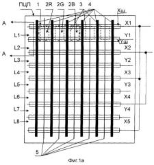 Плазменная цветная панель и способ управления ею (патент 2246154)