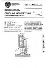 Устройство для формовки выводов микросхем (патент 1103928)