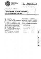 Композиция для покрытия (патент 1024487)