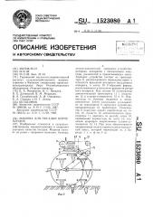 Машина для посадки корнеплодов (патент 1523080)
