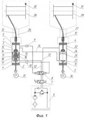 Двухканатная лебедка с гидравлическим шаговым приводом (патент 2349537)