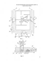 Автоматизированный способ возведения зданий из строительных блоков (патент 2606886)