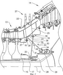 Узел крепления подшипников и содержащий его газотурбинный двигатель (патент 2376485)