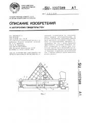 Устройство для забора сыпучего материала из штабеля (патент 1237589)