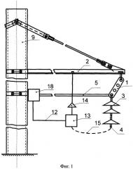 Устройство для определения предельных гололедных нагрузок на проводах линии электропередачи (патент 2313166)