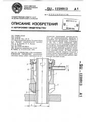 Устройство для комбинированной обработки (патент 1238913)