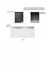 Способ создания макронеоднородной структуры на поверхности материалов (патент 2662518)