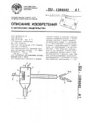 Устройство для измерения расхода твердой фазы в смеси (патент 1394042)