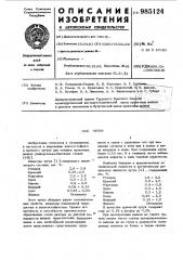 Чугун (патент 985124)