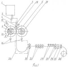 Установка для получения непрерывной металлической ленты (патент 2426620)