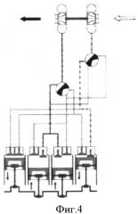 Комбинированный четырехцилиндровый двигатель (патент 2520791)