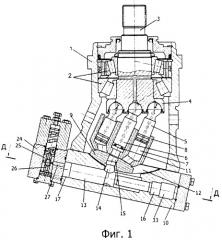 Аксиально-поршневой регулируемый мотор (патент 2293875)