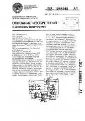 Стенд для испытания изделий на циклические нагружения (патент 1288545)