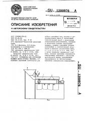 Устройство для сортировки мелющих шаров трубных мельниц (патент 1200976)