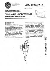 Гидроциклон (патент 1005930)