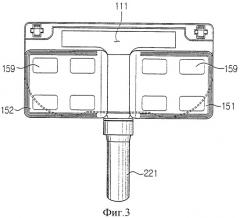 Щетка с влажной тканью, предназначенная для пылесоса, и пылесос, содержащий эту щетку (патент 2309656)