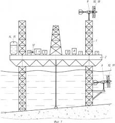 Морская буровая платформа (патент 2349705)