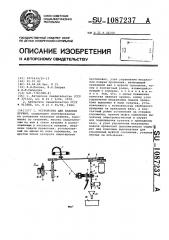 Устройство для навивки пружин (патент 1087237)