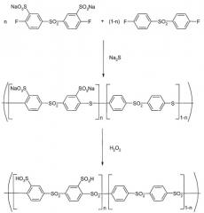 Сульфированные поли(арилены) как гидролитически и термоокислительно устойчивые полимеры (патент 2423393)