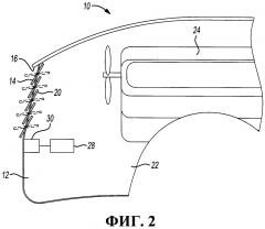 Система активных заслонок решетки радиатора, система заслонок решетки радиатора и способ работы системы активных заслонок решетки радиатора (патент 2608822)