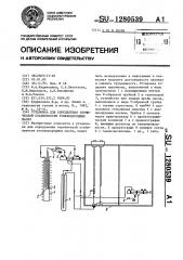 Установка для определения термической стабильности углеводородных масел (патент 1280539)