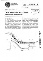 Устройство для перевода молоди рыб из верхнего бьефа гидроузла в нижний (патент 1016419)