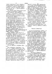 Система регулирования турбины (патент 928040)