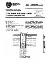 Глубинный затвор (патент 1020497)