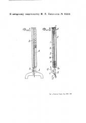 Прибор для измерения натяжения и относительного удлинения резиновой нити-основы на лентоткацких станках (патент 46201)