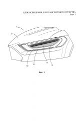 Блок освещения для транспортного средства (патент 2613197)