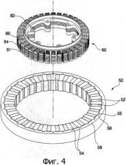 Электродвигатель, способ изготовления его индуктора и стиральная машина с таким электродвигателем (патент 2346377)