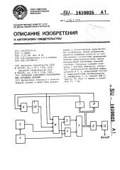 Генератор равномерно распределенных случайных величин (патент 1410025)