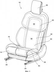 Кресло для транспортного средства с независимыми опорами для бедер (патент 2661243)