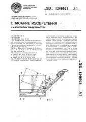 Выгрузной транспортер загрузчика сыпучих материалов (патент 1246923)
