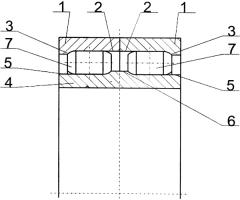 Двухрядный роликовый подшипник качения (патент 2588288)