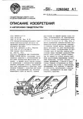 Устройство для транспортировки горной массы (патент 1263562)