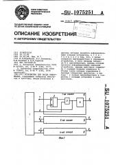 Устройство для ввода информации (патент 1075251)