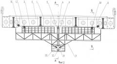 Устройство для поперечного преднапряжения железобетонной плиты проезжей части сталежелезобетонного моста (патент 2385380)