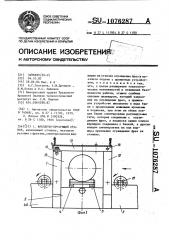 Фрезерно-брусующий станок (патент 1076287)