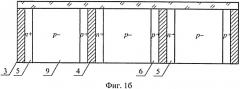 Многопереходный кремниевый монокристаллический преобразователь оптических и радиационных излучений (патент 2539109)